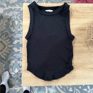 We The Free Black Ribbed Tank Top Size Small Women’s